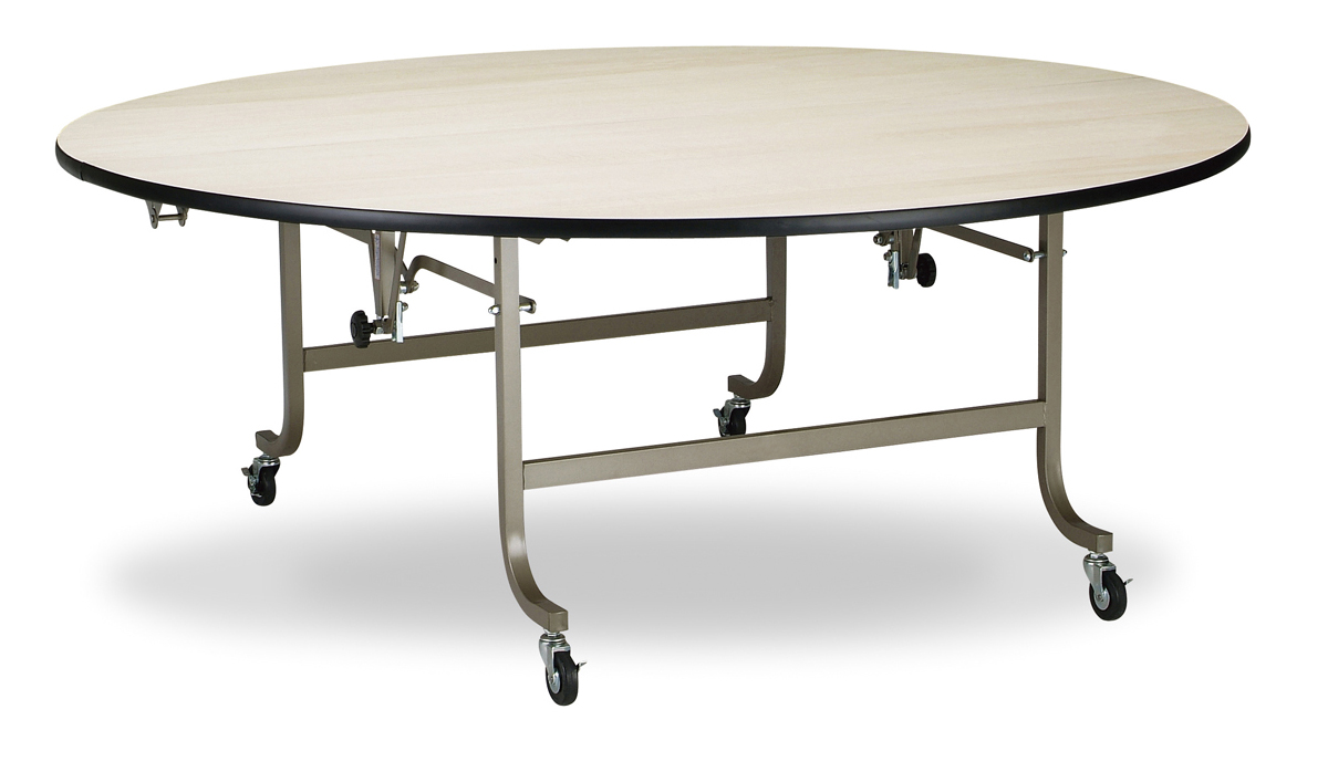 レセプションテーブル 1200φ1/2 ハカマ無 丸型 シナベニヤ天板