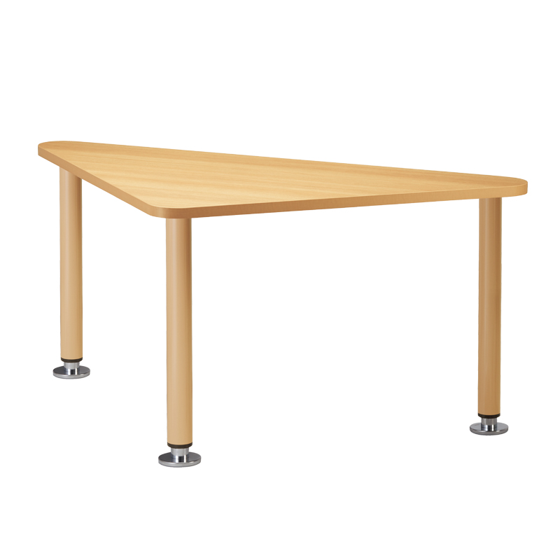 オーダーテーブル 木縁 W1800 D900 ｽﾁｰﾙ製昇降脚 ｷｬｽﾀｰ付き 
