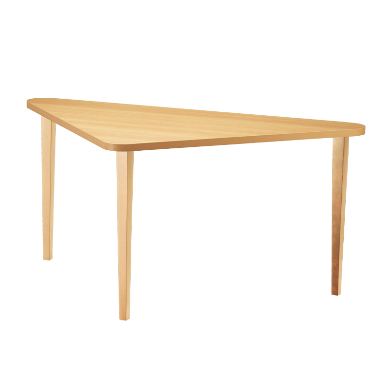 オーダーテーブル 樹脂ｴｯｼﾞ 三角形ﾃｰﾌﾞﾙW1500 D830 木製角ﾃｰﾊﾟｰ脚